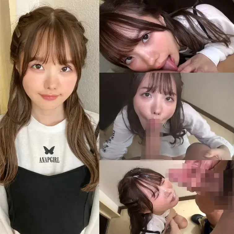 個撮）【おねだり顔射】Aカップ微乳っ娘【小さいお顔で物凄いディープスロート】生意気で可愛いお顔に大量ザーメンぶっかけ！