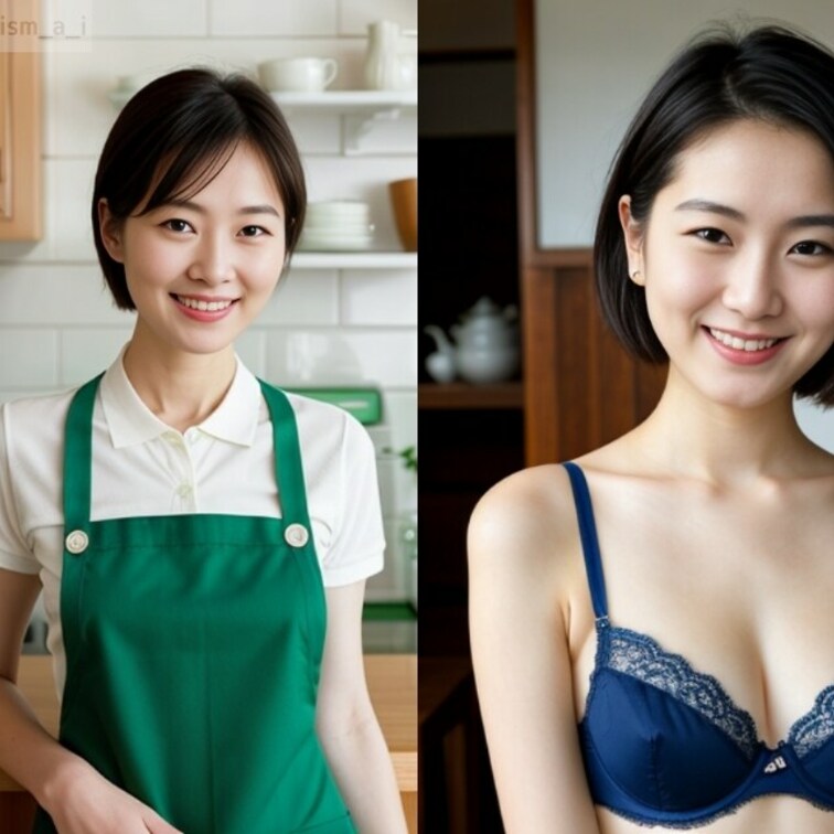生成○○○で作成した素人美女の写真を投稿します。