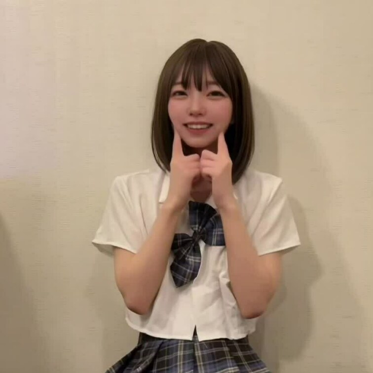 右側の［♡いいね］を押してから見て欲しいです🥰

何回も踊ってるから リボンが斜めってるし
カメラの位置的に パン