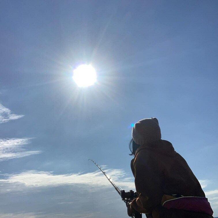 イシダイ釣りガール