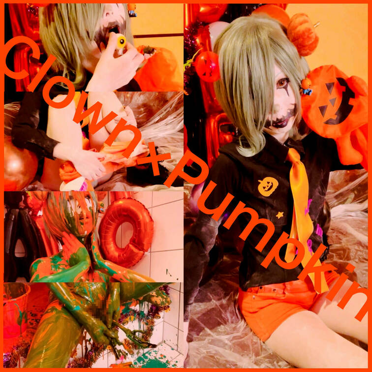 Clown×Pumpkin
¥2,000

2本目のクラウンメイク作品です。
今回はカボチャをモチーフにメイクし