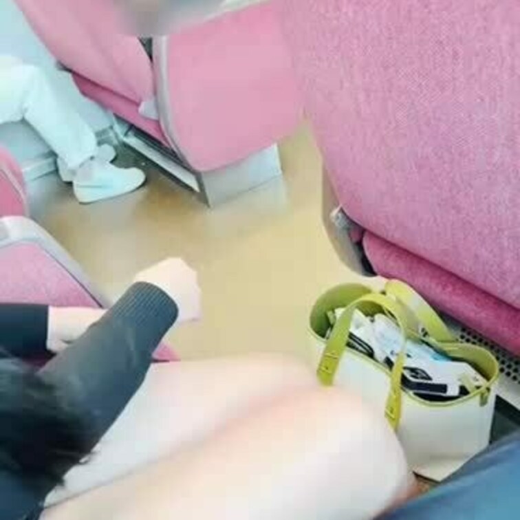 透け透け電車旅💕