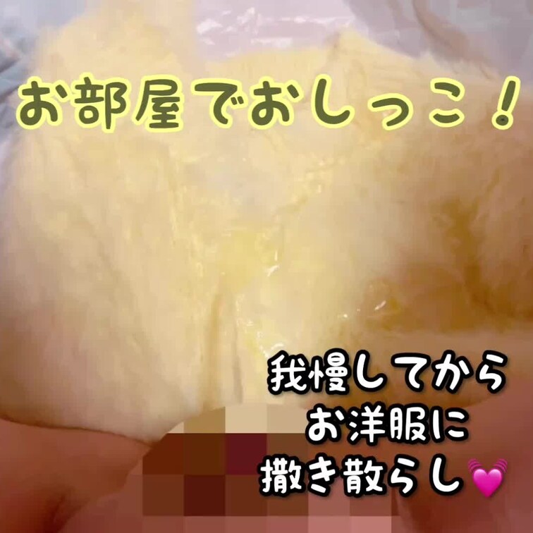 お部屋でおしっこ❤️
お気に入りのお洋服におしっこぶっかけちゃいました😍❤️
こちらはサンプルです！
まにあプラン