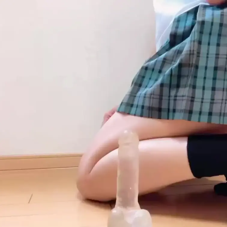 みんな大好きな青チェックスカート履いてディルドさんに騎乗位しちゃいました🥺
気持ち良すぎてビクビクいっちゃってるので恥