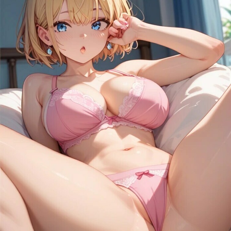 おととい自分で撮ったえっちな写真を投稿したんですけど、その時の撮影風景をイラストにしてみました♡