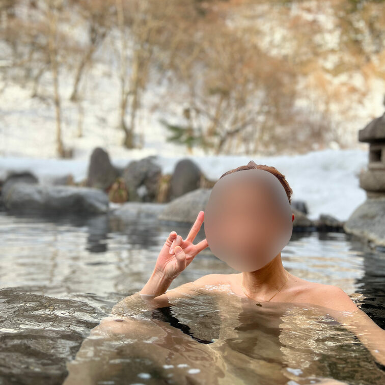 妻Ｙと雪景色です😃