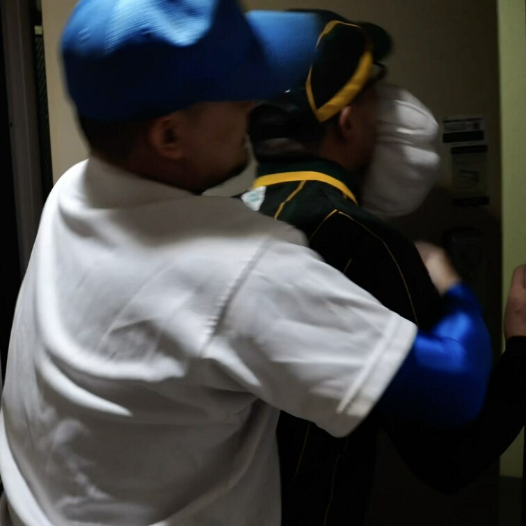 Delivery man got kidnapped by a weird fetish baseball uni...