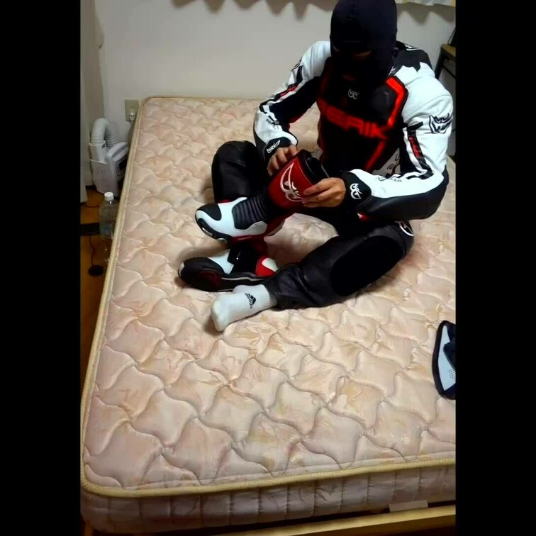 biker suits and locked,