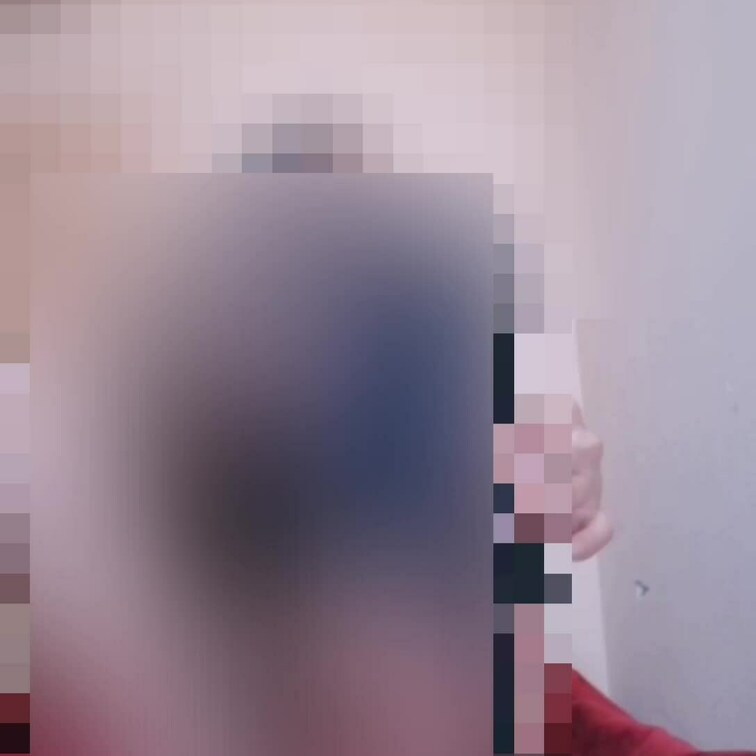 【サンプル版★着用フェチ動画】Sサイズの黒ストッキングを間違えて買ったら股下が足りず、パンツとストッキングのあいだに空間