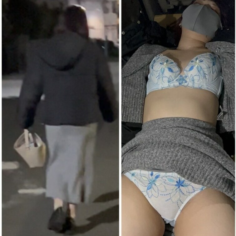 「東京の住宅街 フラつく若いDカップ○○○に車内 ○○○ セクハラ 彼氏より先に新品下着を汚す NTR 止められない禁断