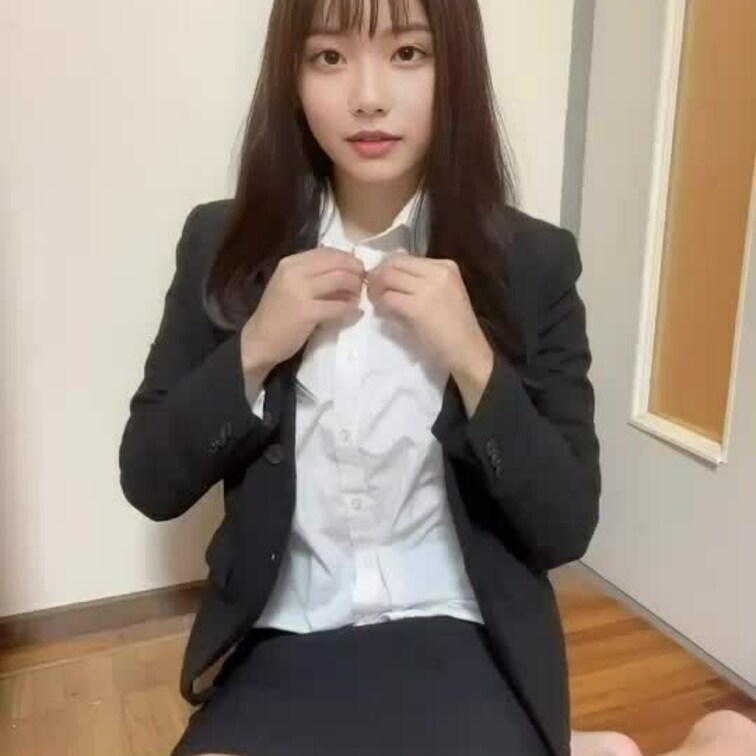職場にきていくスーツ姿です♡