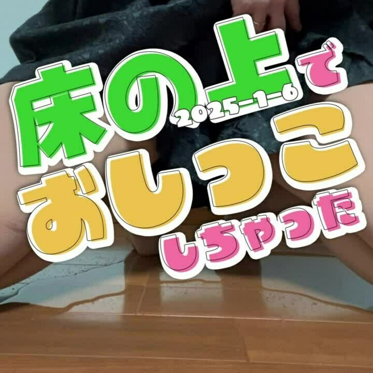 2025-1-6
◤床の上でおしっこしちゃった◢
お出かけから帰ってきて我慢できなくて床の上でおしっこ漏らしちゃった