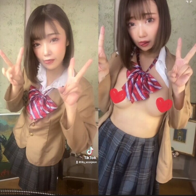 制服コスでえちえちT○kTok💗
