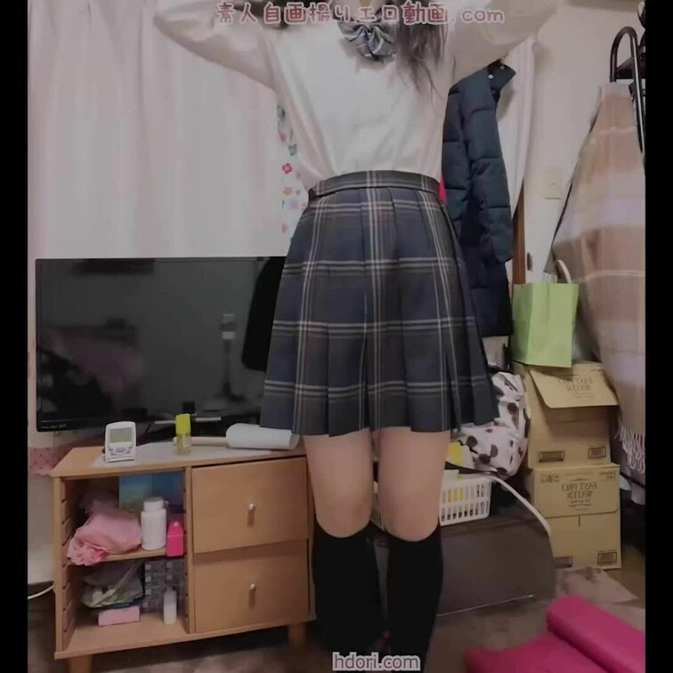 制服を脱いだら変態水着でした☆