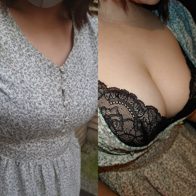 大きさや形の好みはありますが、男性はみんなおっぱいが好きですよね😄
服を脱いだ時に可愛い下着を付けていたり、想像し