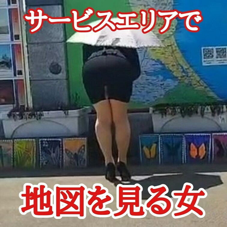 サービスエリアで
地図を見る女
深く入ったスリットの間から
尻肉が見えそうになる瞬間
こういう場面を男性たちには
