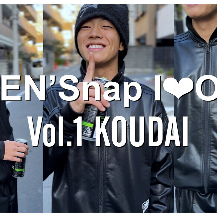 なんとMEN’Snap最初の動画は男優の輝大(KOUD○○○)さんに登場してもらいました！

黒で統一された私服と片