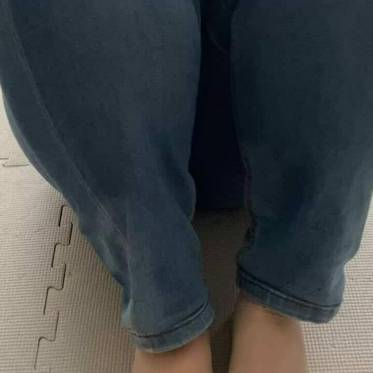 デニムこうなるの下半身デブあるある😂