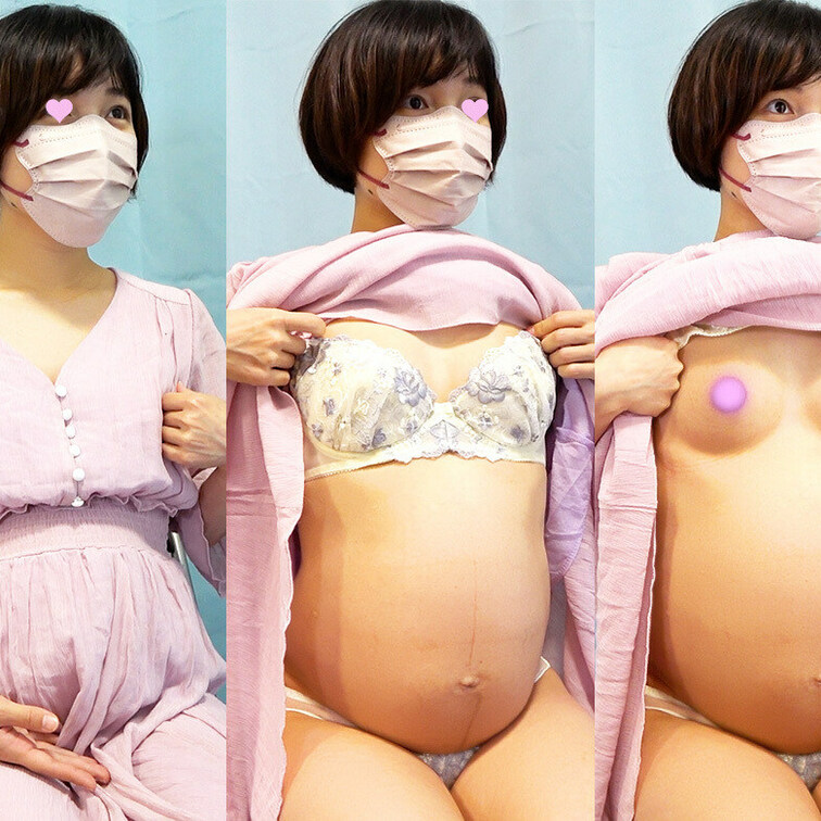 激レア妊婦オッパイ！💕
この胸で育てるのかー(>_<)

ワンピースの下はこんなになってます🥺

動画詳細はこ