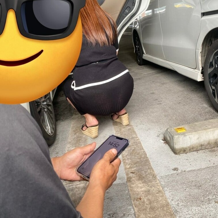 フォロワーさんがお尻見に来たw
