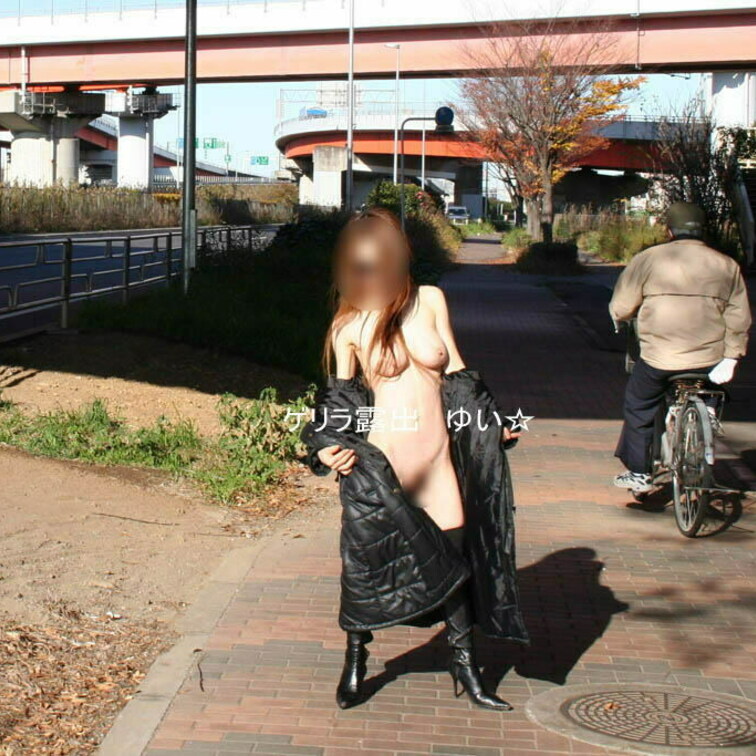 自転車のおじさまに見られちゃった