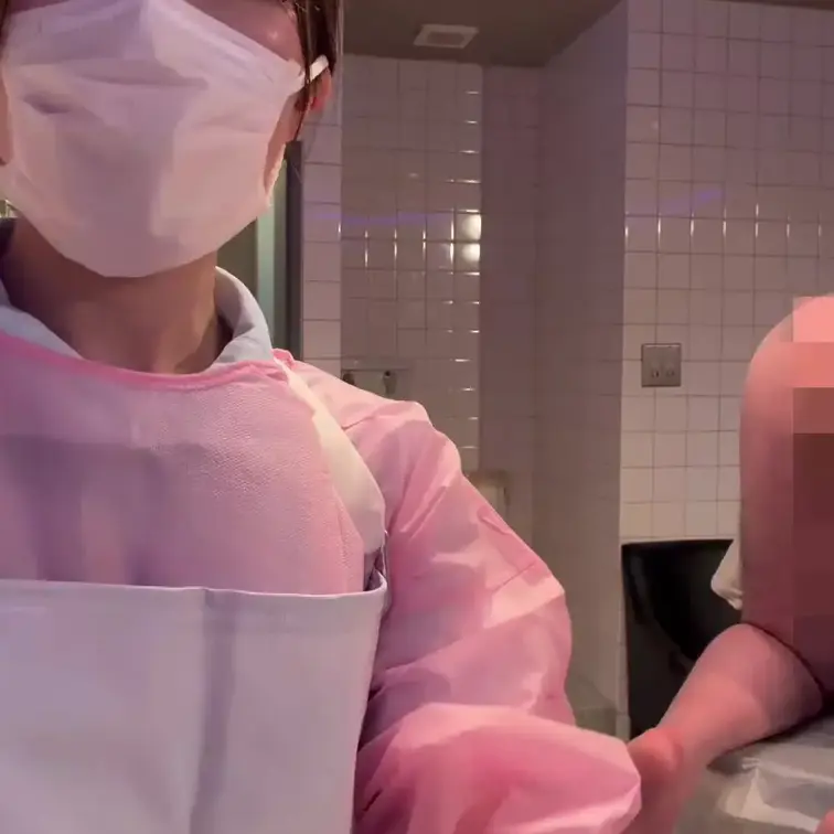 ドSクリニック🏥マソ豚激浣(激しいお浣腸)調教‼️ドクター🅰️ピンク手術着🎀有栖指揮肛門鏡によるアナル診察／激しい牛乳浣