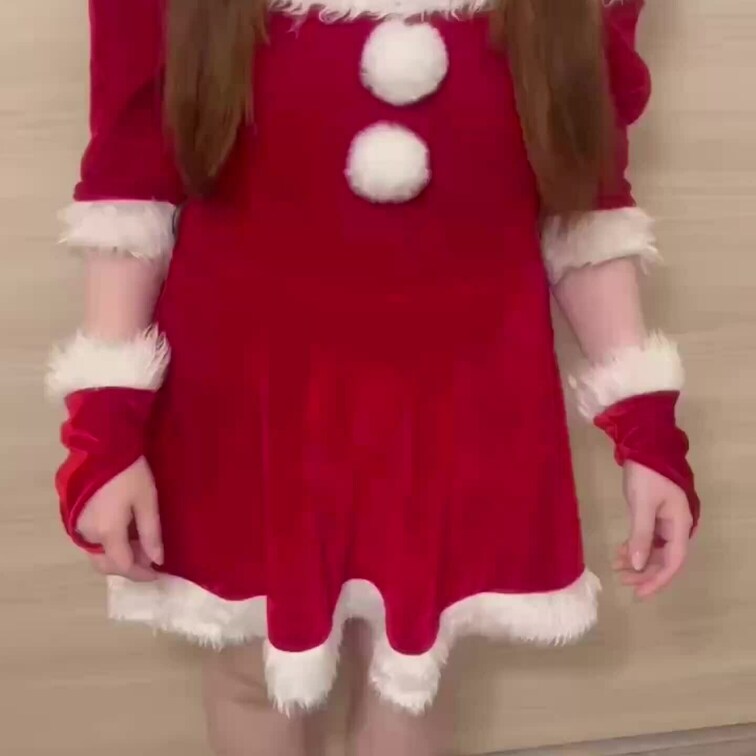 サンタコスプレでオホ声下品交尾♡
前編です♡