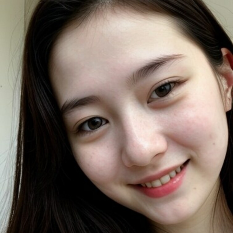 生成○○○で作成した素人美女の写真を投稿します。