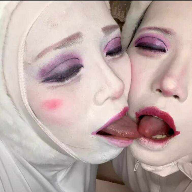 今回は全身タイツ&白塗りで真っ白なうさちゃんになったよ💕
ツルツルスベスベな触感がとっても興奮した...お相手くんも可