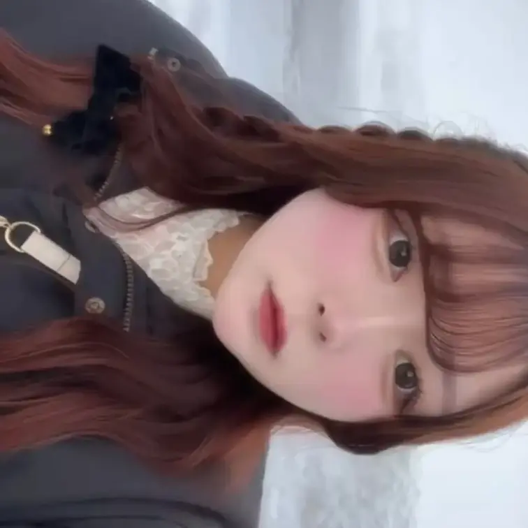 雪の中ティックトック撮ったよ⸜ ♡ ⸝