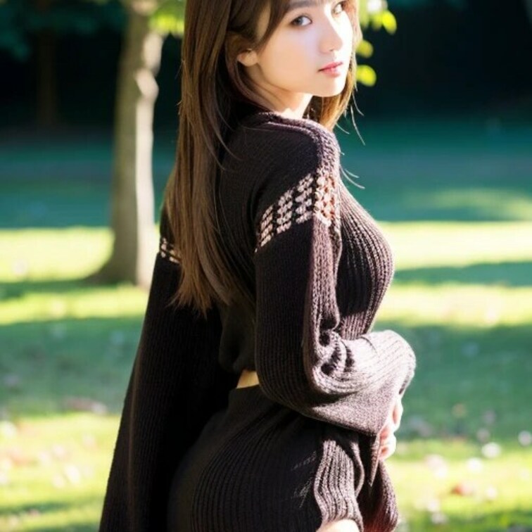 緑の中で