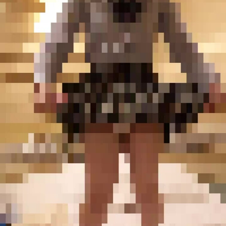 【プリケツ黒髪ショートちゃん】パイパン美少女の全身をくるっと〜純白パンティを前から後ろから❤️途中になんとパイパン土手も