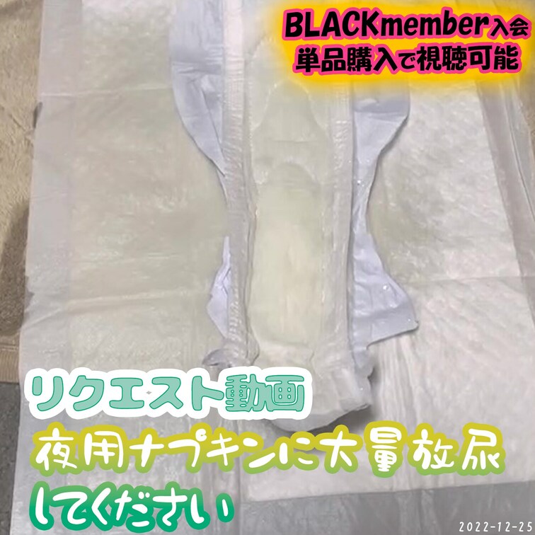 ☪️動画リクエスト撮影/FC☪️

夜用ナプキンに大量放尿🐳
ペットシーツからはみ出しちゃって、カーペットまでずぶ