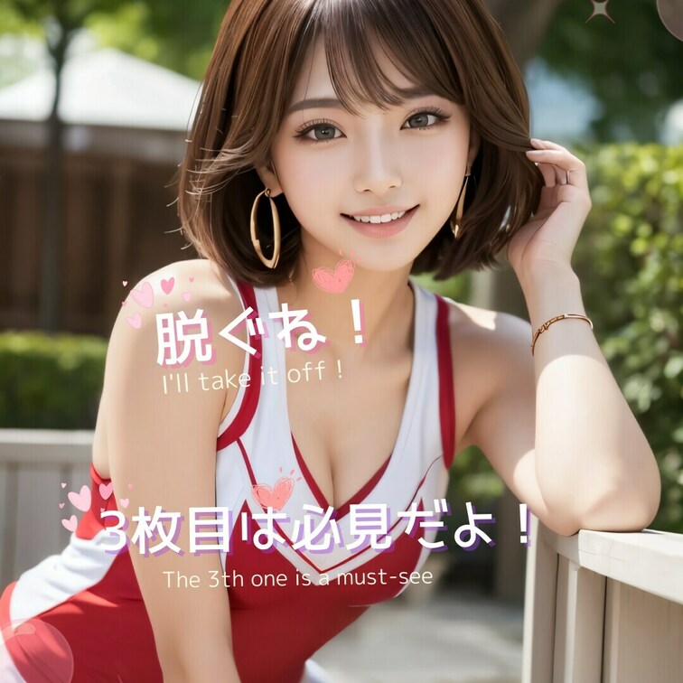 夏のスポーツを応援してきました、チアガールです！（We are cheerleaders who have been s