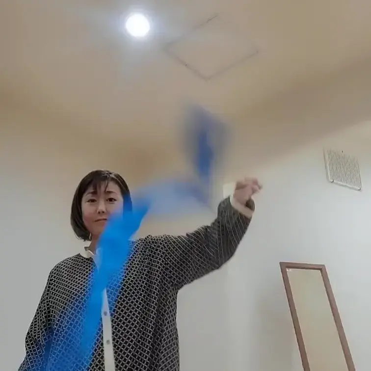 リボンで遊んでみました♪
