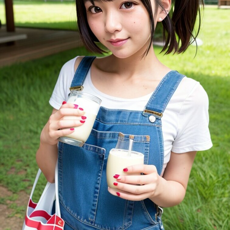 搾りたてのミルク飲む？