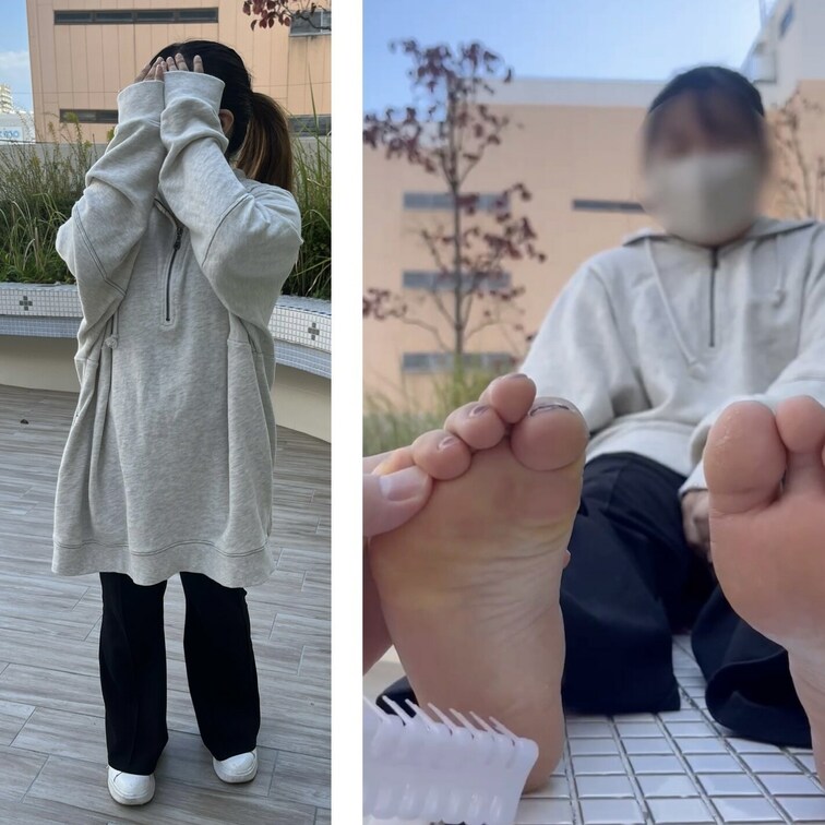 22cm清楚系美女激弱足裏くすぐり！6分14秒

小さめの足裏でした！
足裏は最初手でくすぐっても効かなかったので