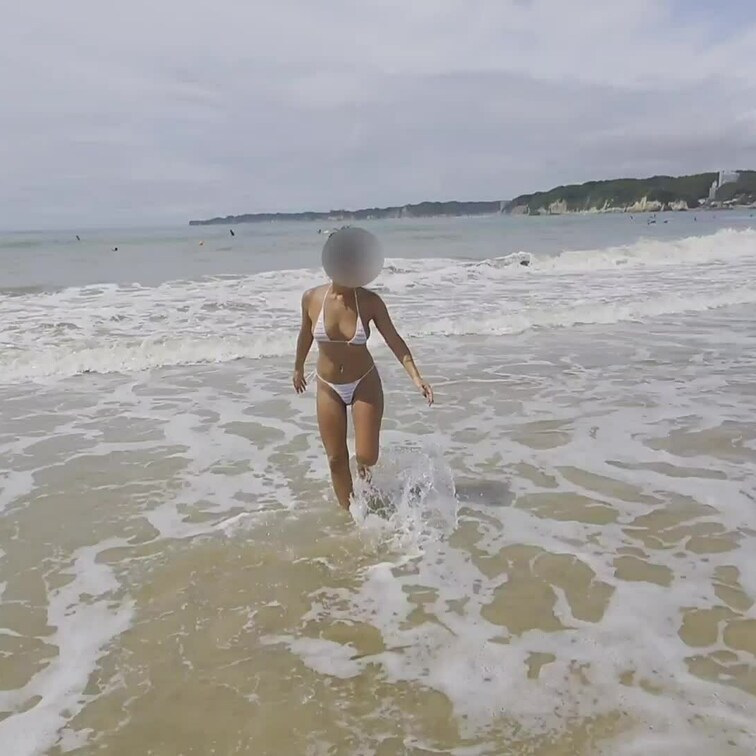 【海水浴場編】※応援プラン
何回来ても海は最高🏖　サーファーの邪魔をしないように波打ち際で戯れてきました😁　用意されて