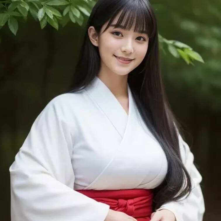 巫女風美女