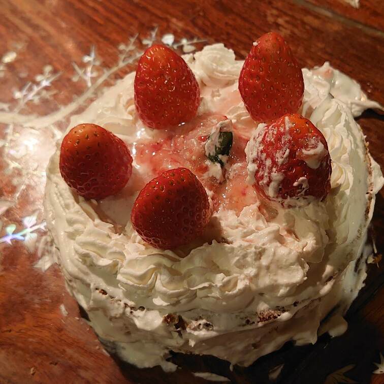 雷太の特製クリスマスケーキだよ💓