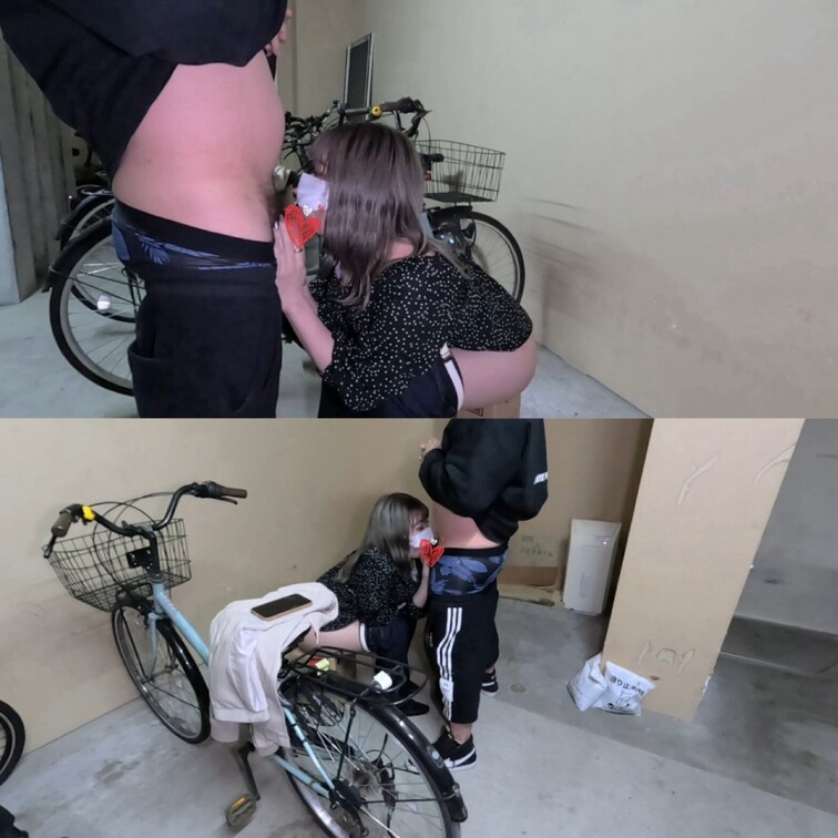 ナンパしためちゃくちゃ巨乳で、美乳ギャルをあったパチ屋の駐輪場に移動して、その場で立ちバックして、ケツにぶっかけたときの