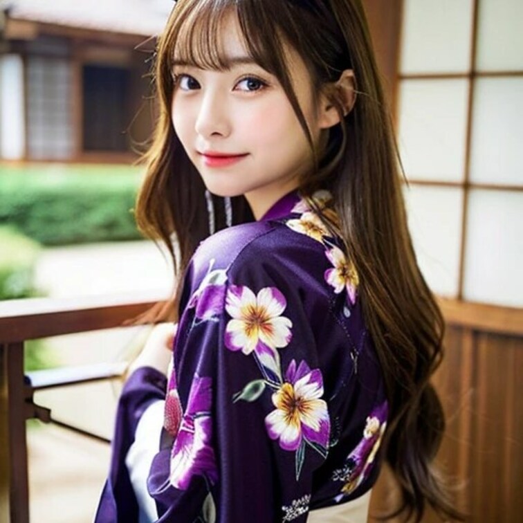 今日はいつもの着物です
