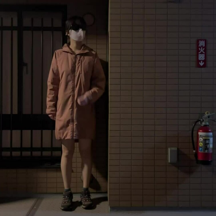 マンションで野外露出オナニーしました