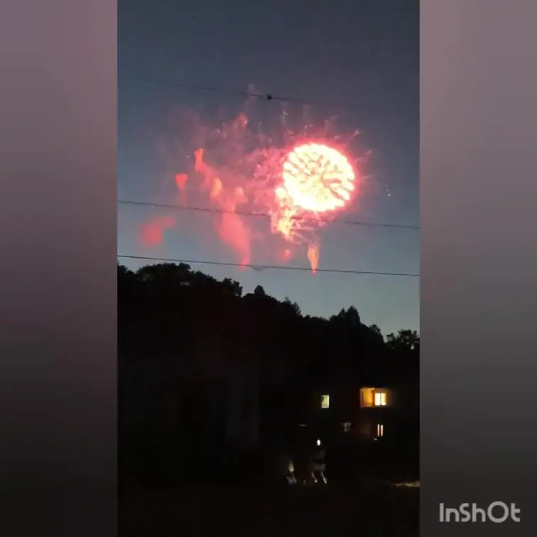 花火の後は…