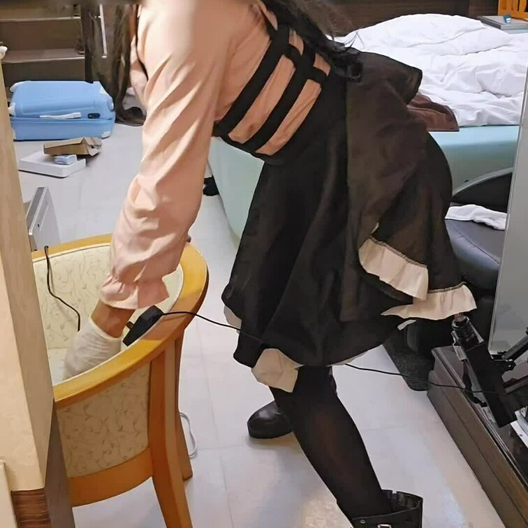 冬優子コスでピストンマシンアナルオナニー