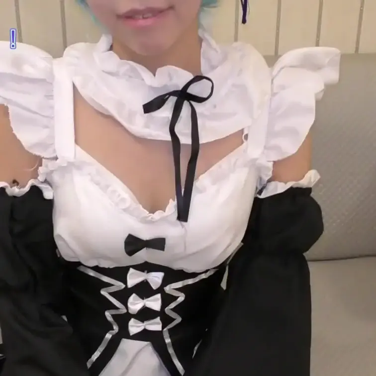【本編顔出し/応援プランあり】コスパコ撮影会~リゼロ レムで潮吹き中出し撮影~エッチが大好きなスレンダー (1/2)