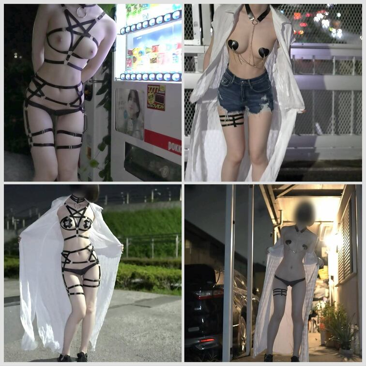 ６１弾　21分37秒

個人的に全裸よりもエロく見えるものを少しでだけ着るのが好きで、住宅街や高速道路の陸橋の上や川
