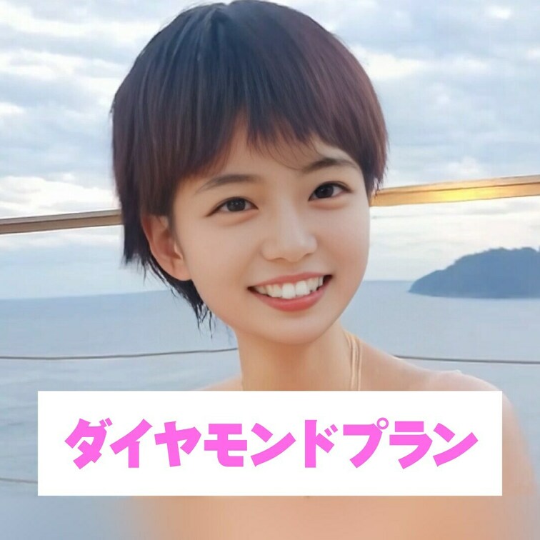 海をバックにえっちなポーズとっちゃった💗