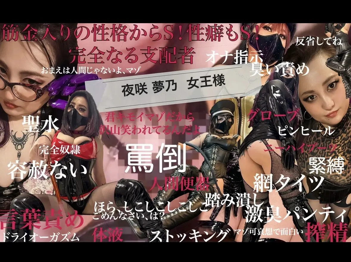 👑mistress💜夜咲夢乃💜マゾ家畜晒し箱のヘッダー