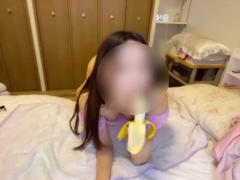バナナめっちゃエロく食べてたらムラ...